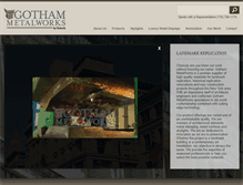 Tablet Screenshot of gothammetals.com